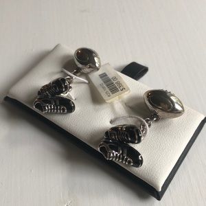 Sterling Silver (925) Football cufflinks